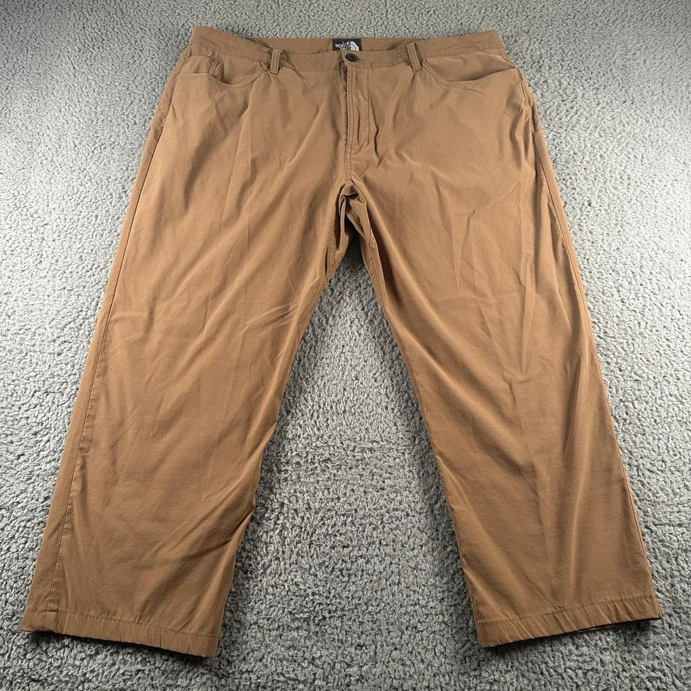 The North Face Sprag 5 Pocket Pants Mens 40 Brown Nylon Stretch Lightweight